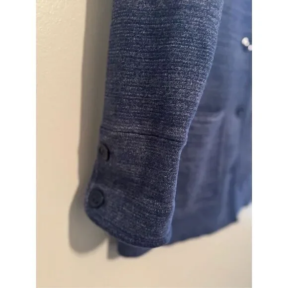 Pendleton Womens Medium Button Cardigan Sweater Cotton Heather Blue Lightweight - Picture 3 of 9